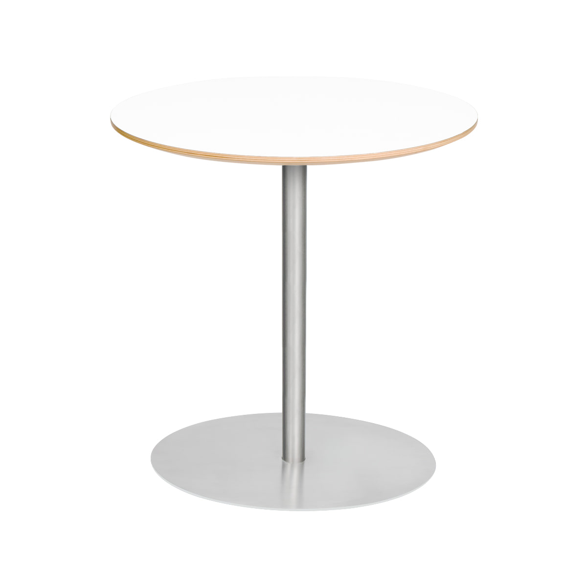 Egg High Table - Stainless + Wood